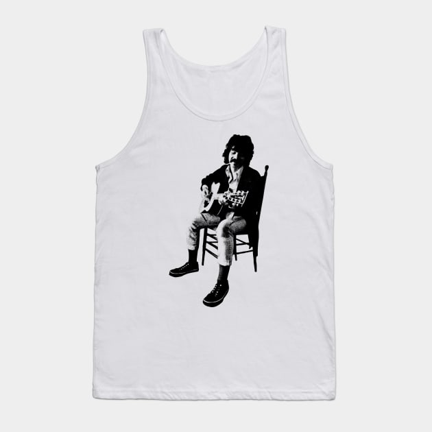 John Prine Pencil Drawing Tank Top by OliviaCookArt